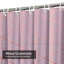 Rideau de douche rose brillant à quartz rose avec 12 crochets-473832243