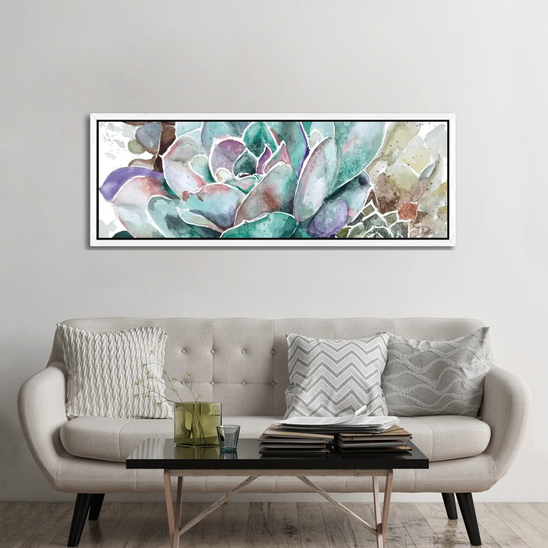 Desert Flower by Patricia Pinto - Floater Frame Panoramic Gallery-Wrapped Canvas Giclée on Canvas, White