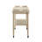 Wooden Kitchen Serving Cart With 1 Open Compartment In Antique White Finish