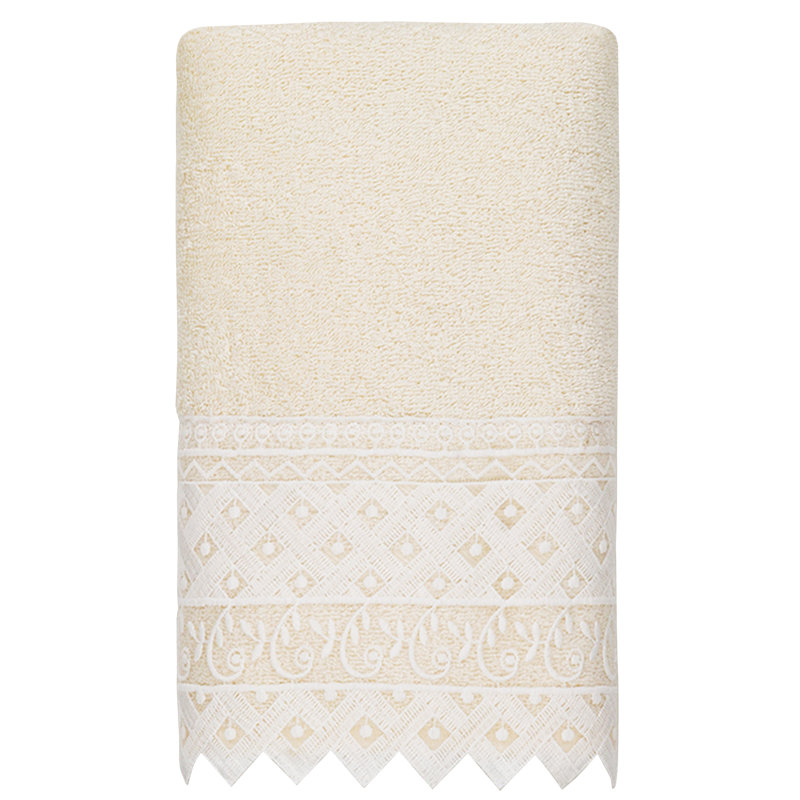 Aiden Midweight Hand Towel, Cream