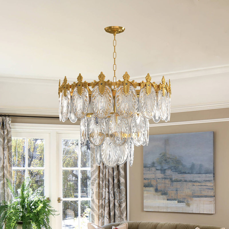 Lustre empire à DEL 8 lumières Meriam