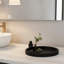 Black Oval Concrete Tray – Coffee Table Decoration, Centerpiece.