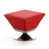 Red/Polished Chrome-L31 Faux Leather