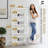 5-Tier Bamboo Shelf with Adjustable Layer for Bathroom, Bedroom, Kitchen, White-114597601