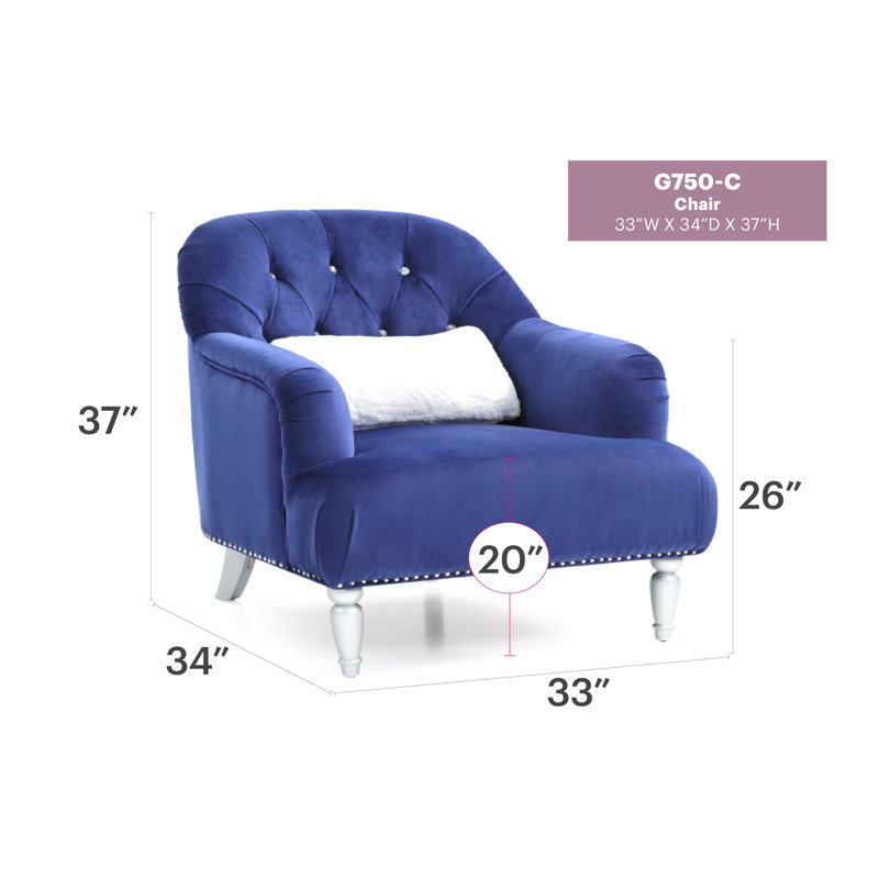 Charmant fauteuil bleu à une place