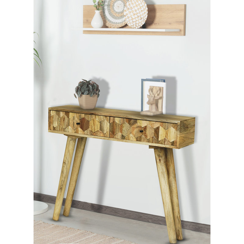 Juliet Hexagnol Console Table 2 Drawer