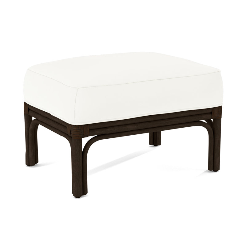 Boca Ottoman, Brown Geometric, 0456-33, Coffee
