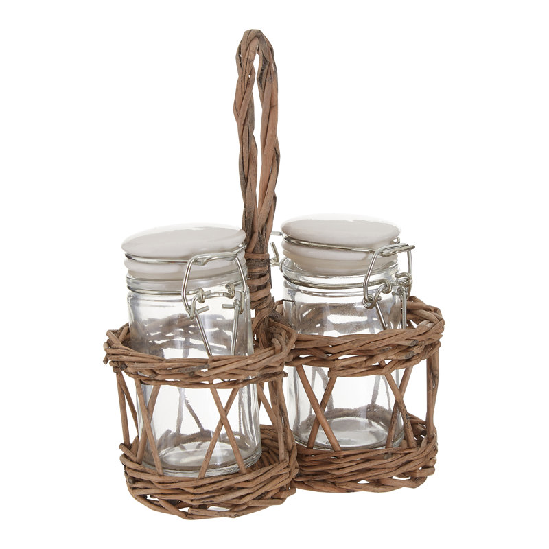 Brand Glass No Salt And Pepper Shaker Set
