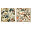 Tressie - Ensemble de 2 collages carrés floraux-101854978-101854980