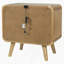 Table de chevet 2 tiroirs Light Ash