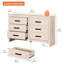 Commode double 6 tiroirs Rustic Brown-734715238