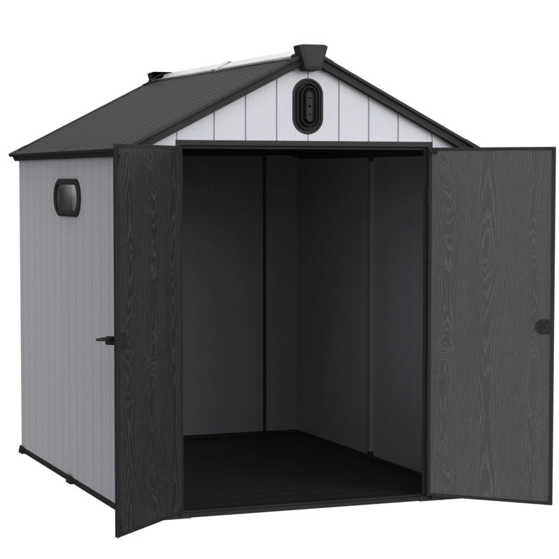 6x8ft Garden Plastic Tool Storage - & Practical Design Backyard Shed Spacious Interior
