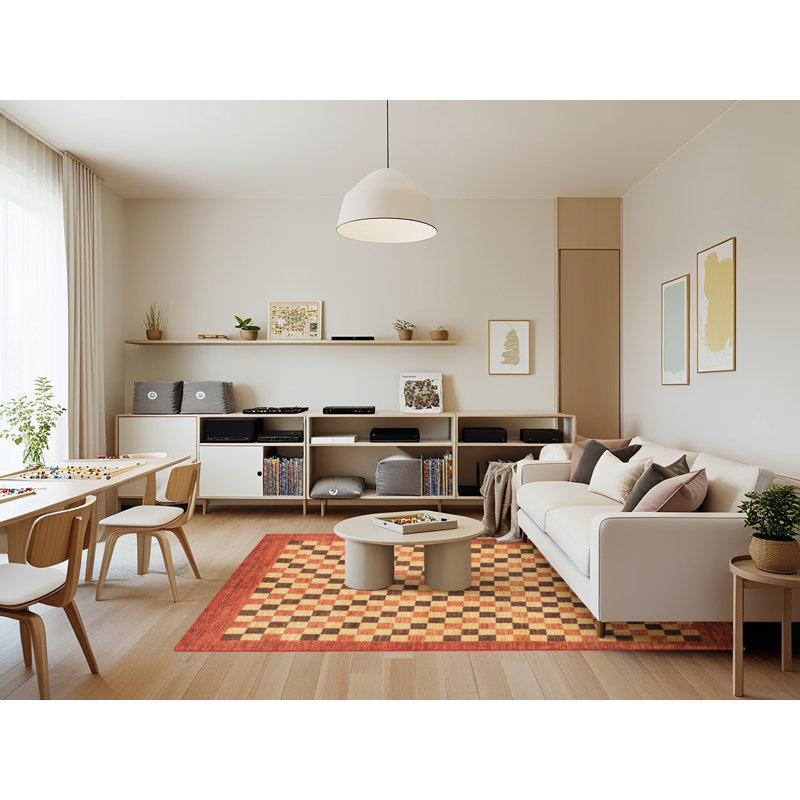 Tapis abstrait moderne 1445, Rectangle 7 pi x 9 pi
