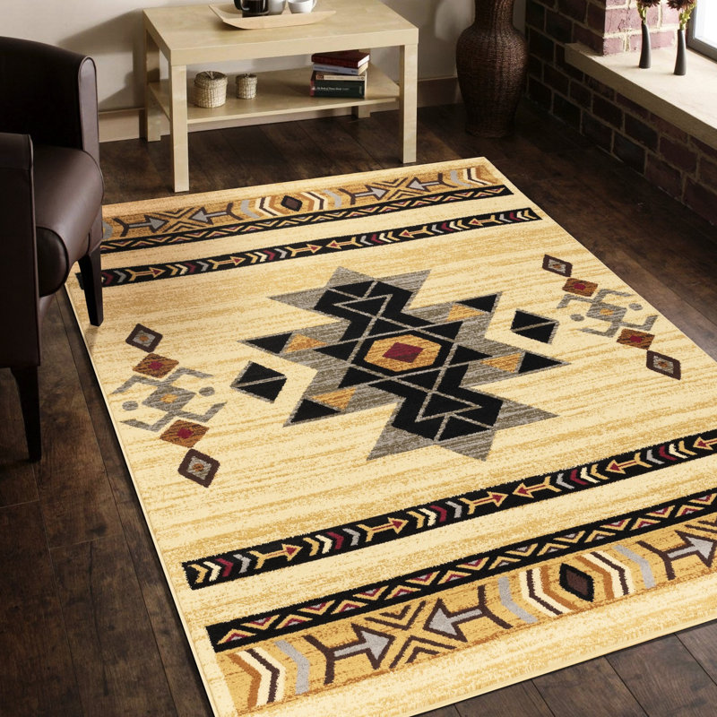5 Ft. 3 In. X 7 Cream Rug, Polypropylene, Stain , For High-traffic Areas, With Jute Backing Area 5'3" 7'3", Polypropylene Material, Active Families, Backed Rug Decor