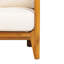 Fauteuil club extérieur Avanti moderne en bois d'acacia massif avec coussins moelleux et structure aux lignes épurées-135359540