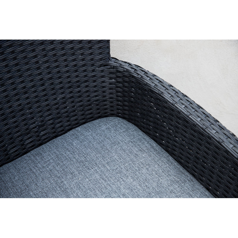 Annalia Aluminium DIning Chair, Black, Grey