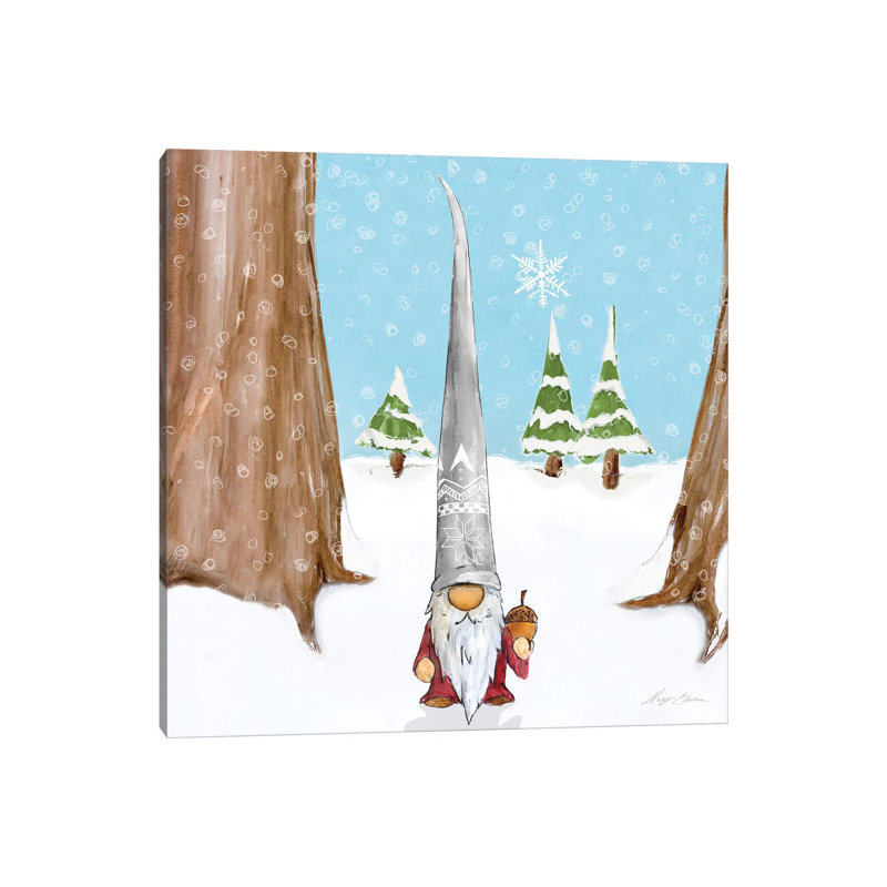 Winter Gnome II by Hugo Edwins - Wrapped Canvas Print, 93.98 cm H x 93.98 cm W x 1.91 cm D