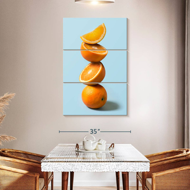 Yarlin Stack Of Oranges, 50" H x 32" W