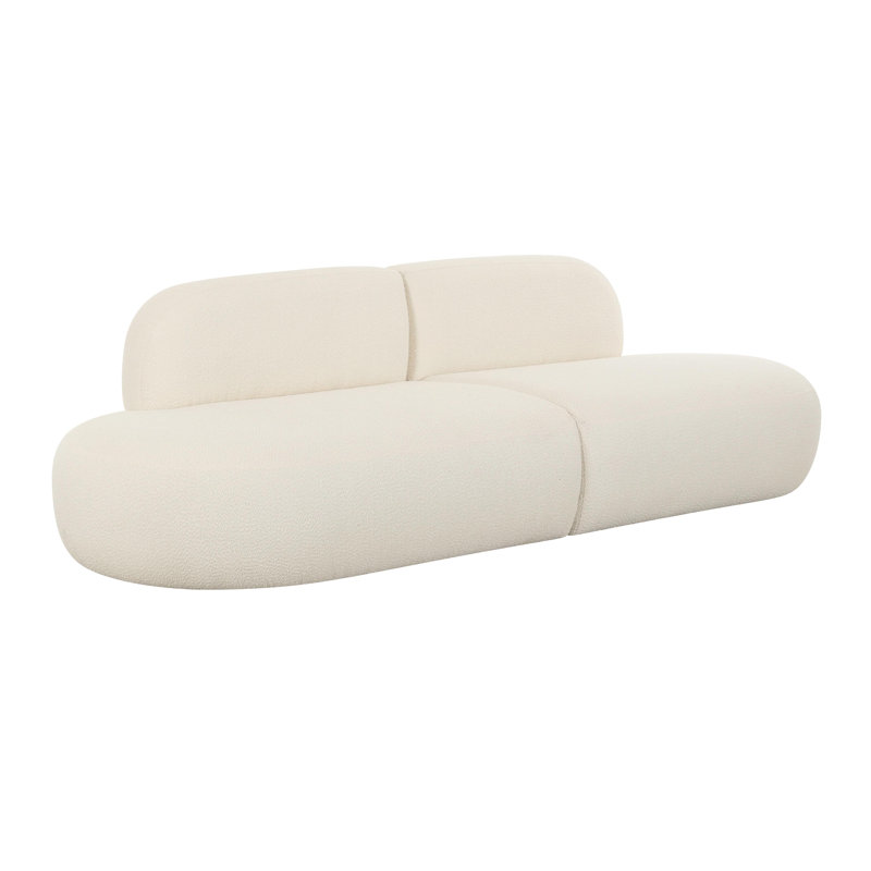 Tov Furniture Broohah Cream Boucle Sofa, Cream Boucle