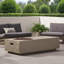 Foyer de table rectangulaire 56 "en béton - 50 000 BTU, conception moderne