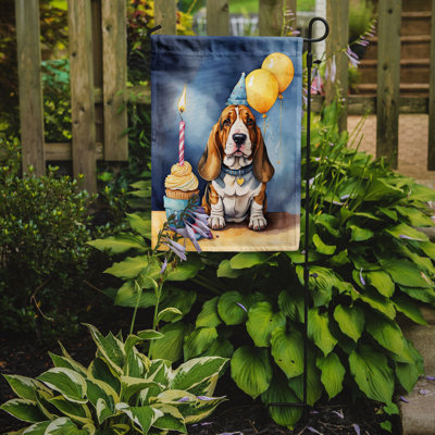 Drapeau de jardin «Happy Birthday»