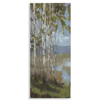 «Rustic Birch Grove», art mural sur toile par Trevor Copenhaver