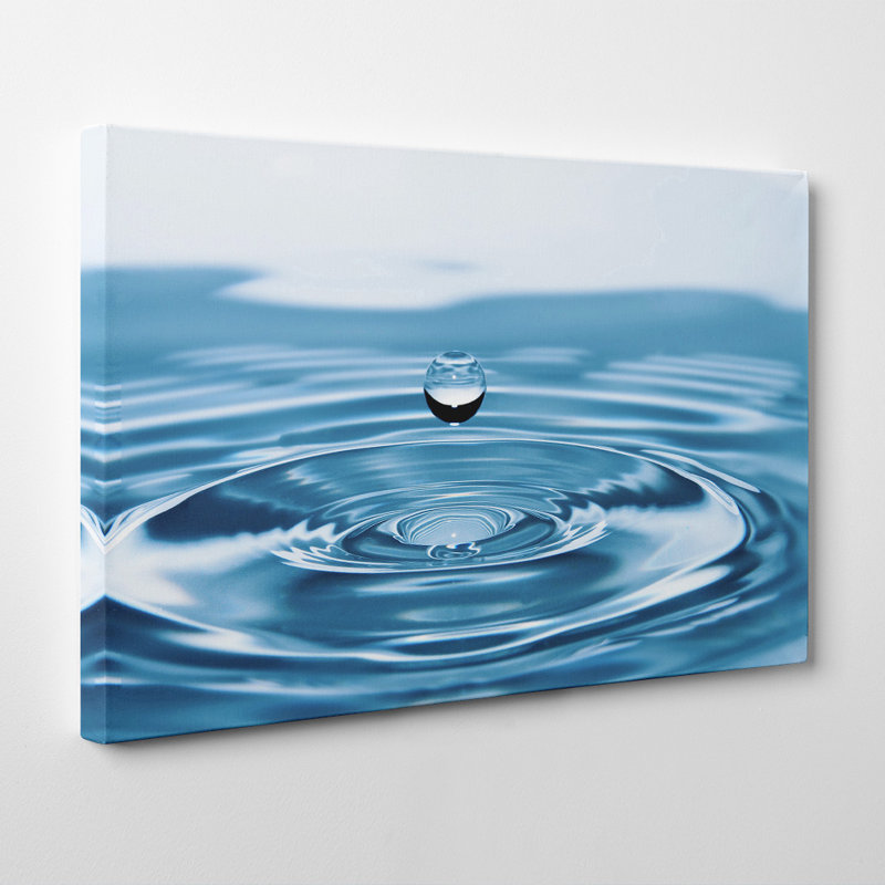 Drop of Water Rain - Wrapped Canvas, 40cm H x 60cm W
