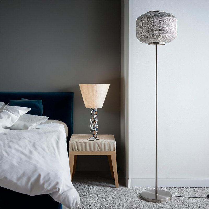 Valencia 155cm Brushed Traditional Floor Lamp