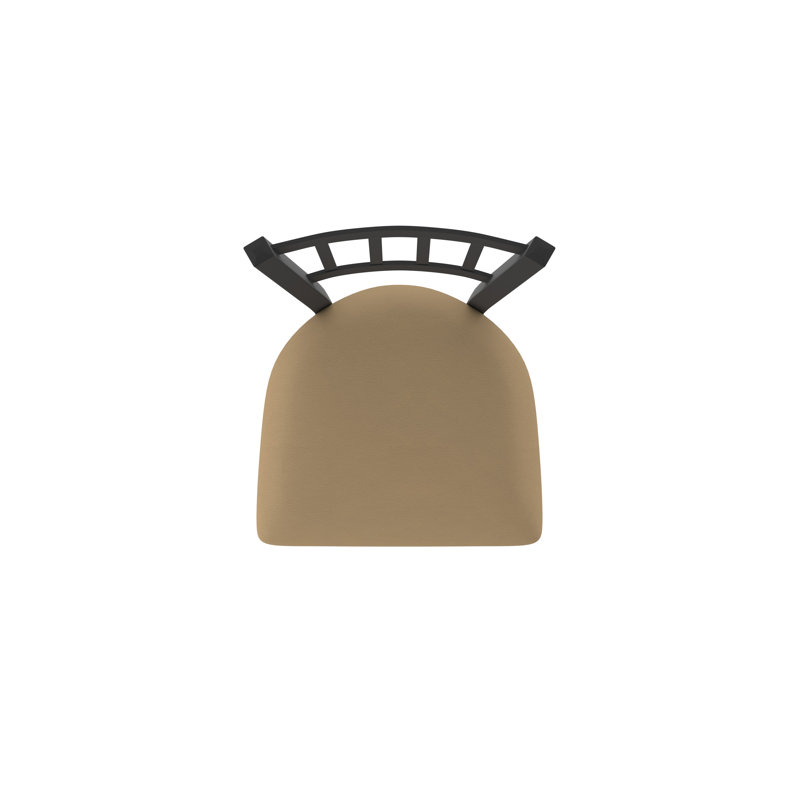 Tabouret pivotant 810 Contessa, Noir froissé, Vinyle - sable Canter, Très grand (siège d'une hauteur de 36 po)