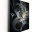 Horloge murale en fleur blanche Fractal III-99633922