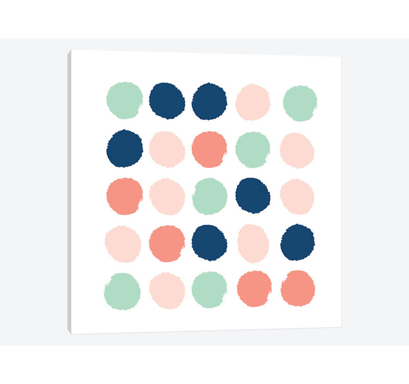 «Kiela Dots», impression sur toile, H 12 po x l 12 po x P 1,5 po, Toile tendue