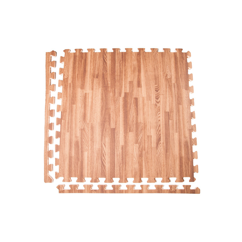 Carreaux de mousse emverrouillante 1/2 po en bois doux Premium, Onyx, 6