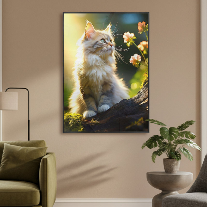 Single Picture Frame LED Illuminated Wall Art Wall Art on Glass / Aluminium, 85 cm H x 61 cm W