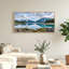 Ensemble de 1 tableau sur toile représentant un lac de montagne-129070993-129070994