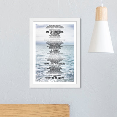 " Desiderata Inspiration "