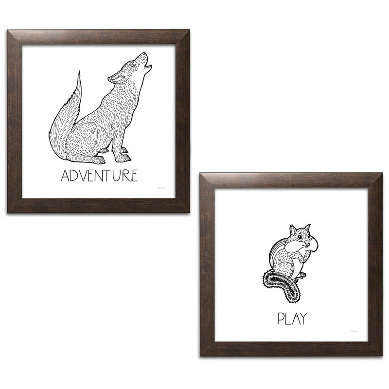 « color the forest adventure & play », ensemble de 2 reproductions d’art, H 12 po x l 12 po x P 0,75 po