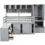 Lit mezzanine pleine grandeur de rangement gris avec espace de rangement, bureau et tiroirs pratiques-1239453862-1239453860