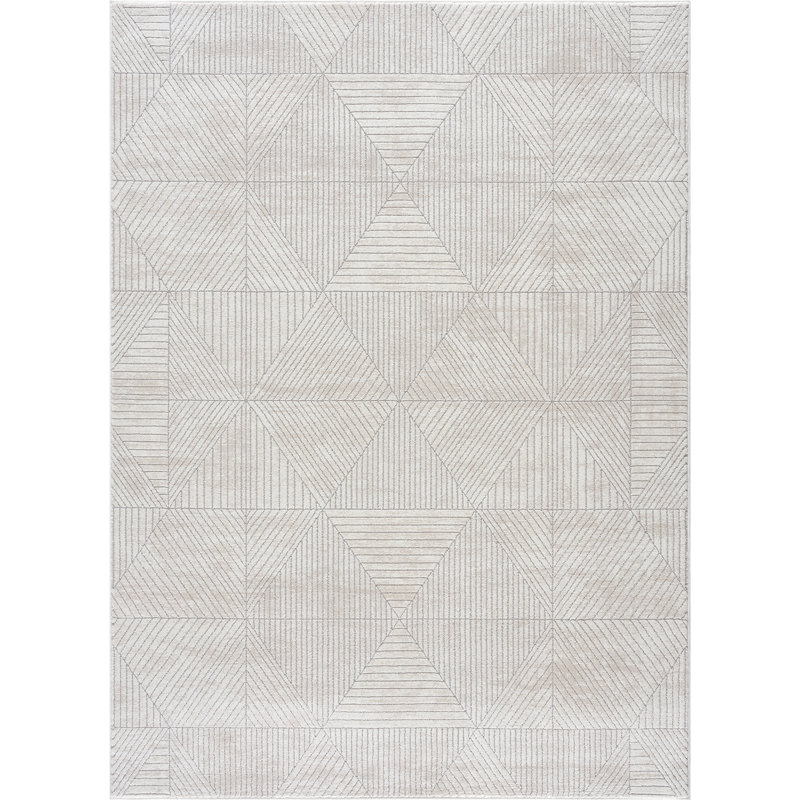 Geometric Indoor Rug, Rectangle 12'6" x 15'