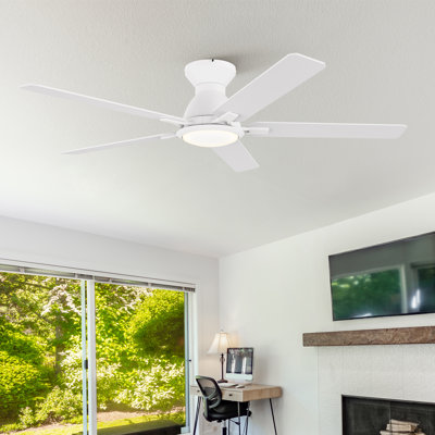 Ventilateur de plafond intelligent 52 "avec lumière