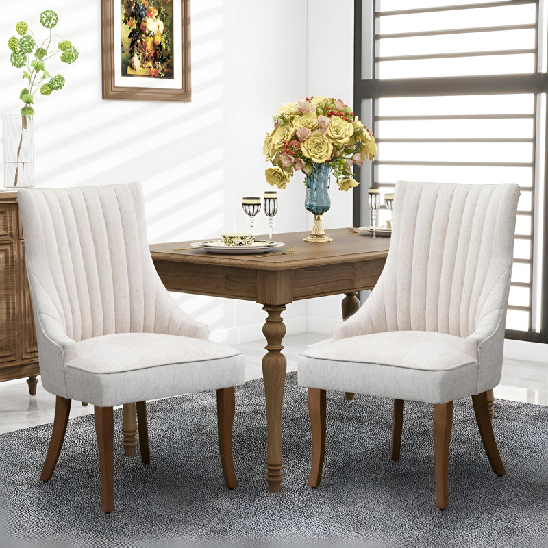 Chaise de salle à manger Brinae, Beige
