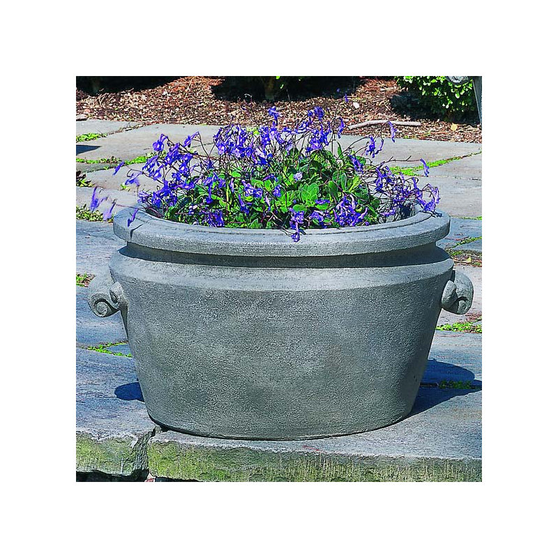 Scroll Handle Handmade Planter, English Moss