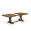 Ensemble de salle à manger 5 pièces moderne comprenant une table de cuisine rectangulaire et 4 chaises de salle à manger en tissu de polyester beige clair, noyer antique-2140053412