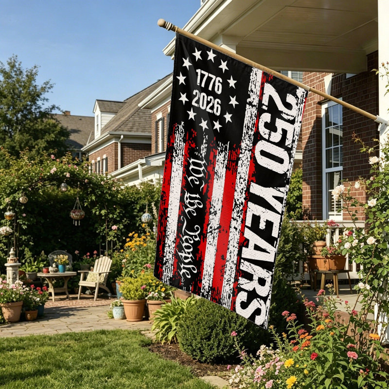 Drapeau de jardin à thème American