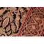 Tapis noir / rouge / beige en laine noué à la main de style oriental rectangulaire 5 pi 11 po x 8 pi 11 po Ozric