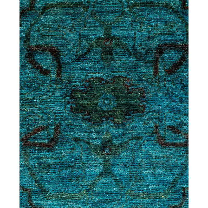 Overdyed One-of-a-Kind 3' 10" X 6' 0" Hand Knotted Area Rug
