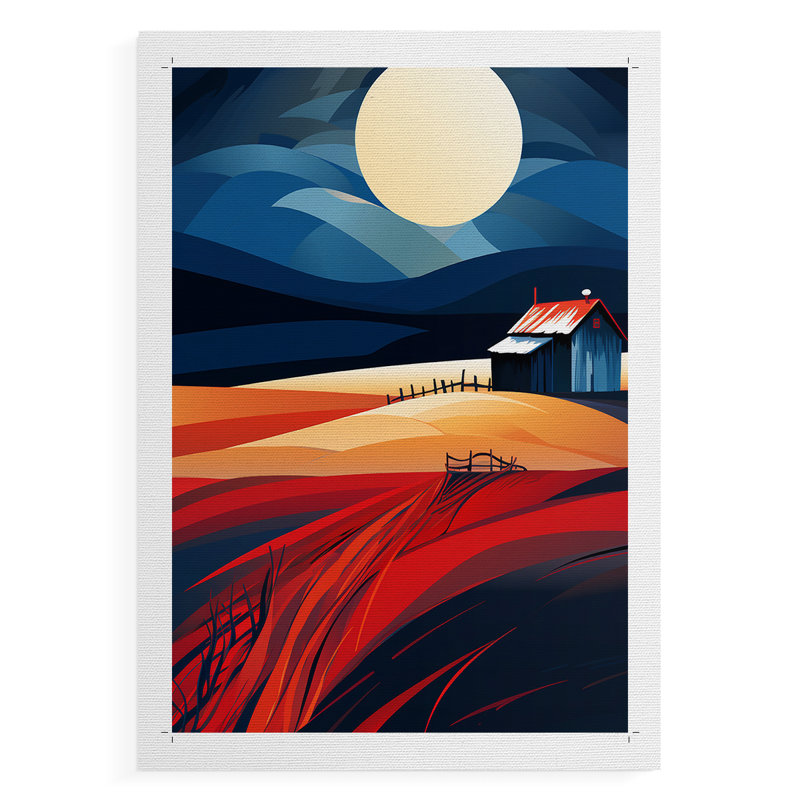 Paysages série CXV - impression sur toile seulement - non encadrée, H 18 po x l 12 po
