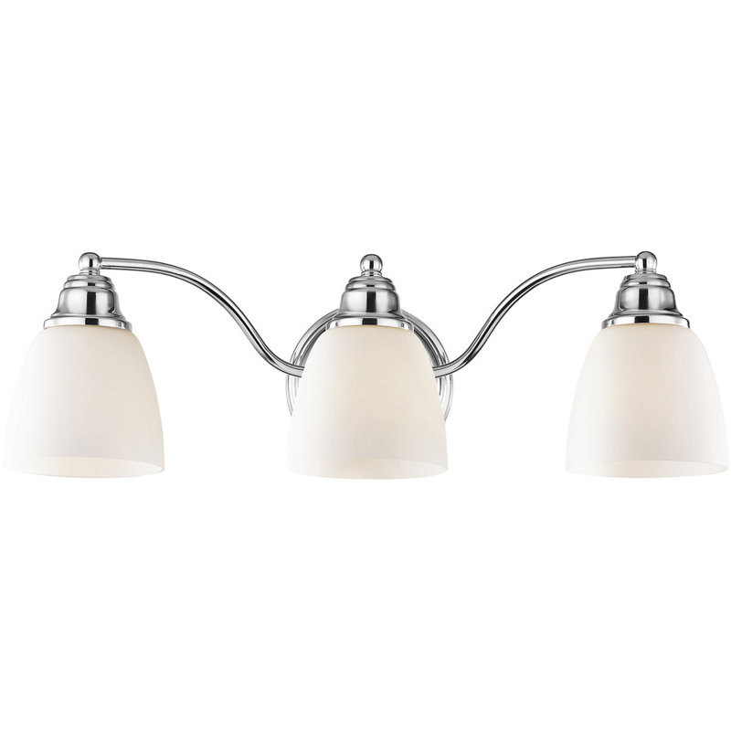Éclairage pour meuble-lavabo 3 lumières Fennimore, Chrome poli