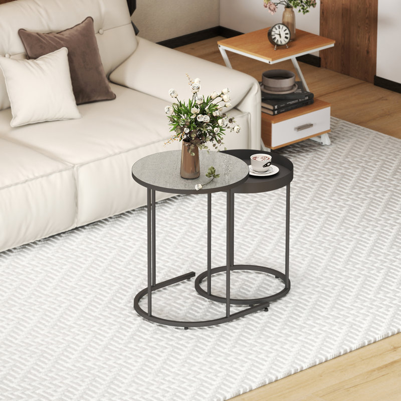 Nesting Tables, Grey Wood