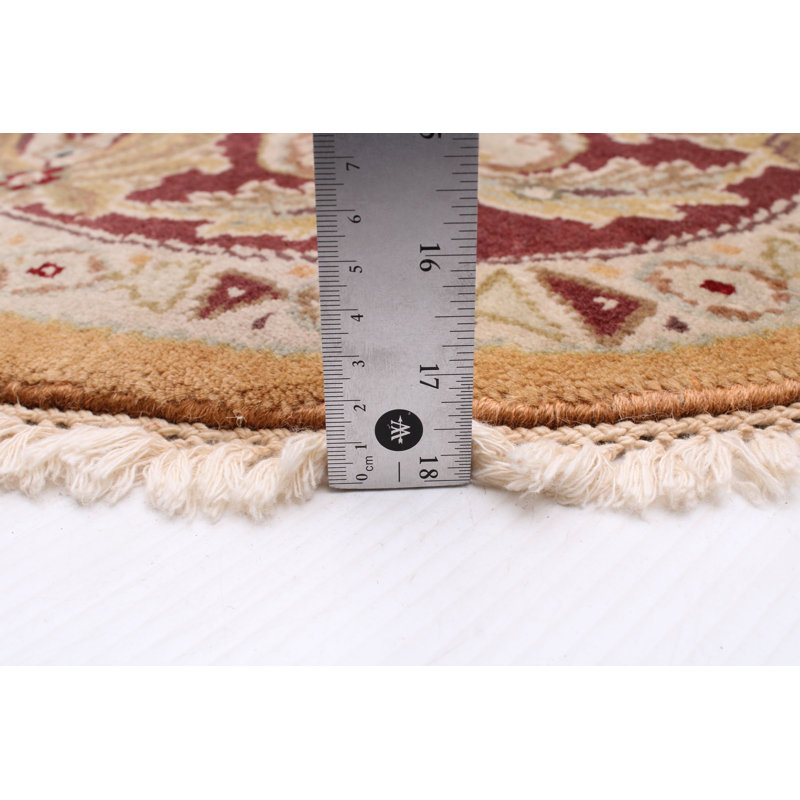 One-of-a-Kind 8' New Age Round Wool Area Rug in