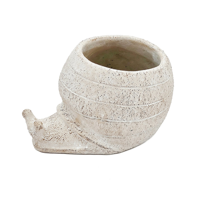 Decorative Sand And Cement Planter 8.3X7x4.7 Inches With Beige Finish For Rustic Decor Textured Bohemian Succulent Herb Combinations